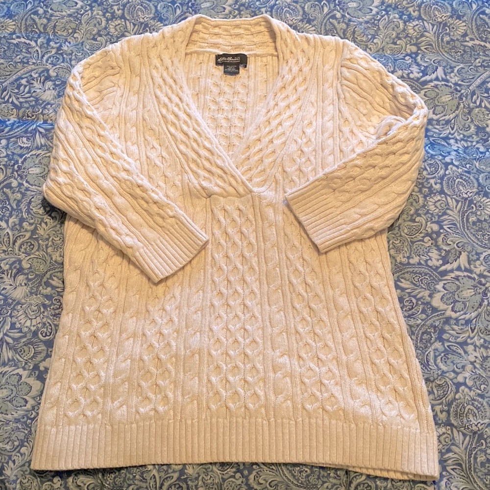 Women’s cotton Eddie Bauer sweater size L